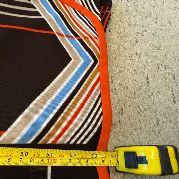 Joan Curtis size 12 (fits size 8-10) Long Sleeve Bishop Dress Geometric Pattern - Picture 13 of 15